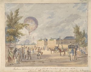 Ballonaufstieg in der Nähe des Eingangs zum Lord