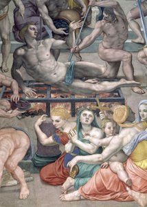Das Martyrium des Hl. Laurentius (Detail) von Agnolo Bronzino