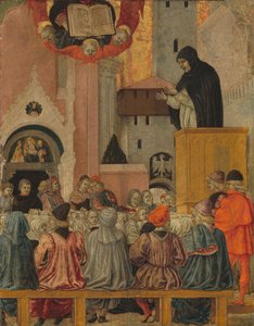 Ein Dominikaner predigt, ca. 1470