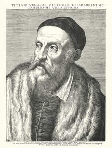 Tizian, italienischer Renaissancekünstler von Agostino (after) Carracci