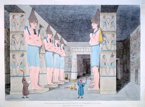 Das Innere des Tempels von Ybsombul in Nubien
