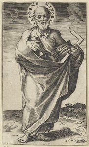 Apostel Jakobus der Jüngere mit Buch und Winkelhaken