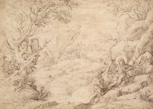 Landschaft mit der Versuchung Christi