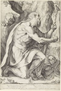 St. Hieronymus von Agostino Carracci