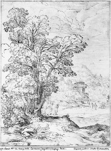 Waldlandschaft von Agostino Carracci