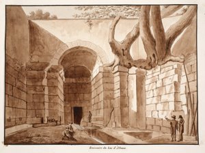 Emissarium des Albaner Sees, 1833