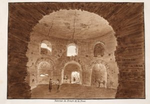 Innenraum des Tempels des Hustens, 1833