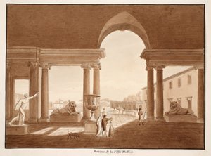 Portikus der Villa Medici, 1833 von Agostino Tofanelli