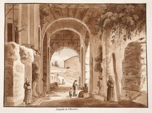 Die Kapelle des Einsiedlers im Kolosseum, 1833 von Agostino Tofanelli
