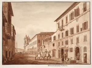 Das Haus des Kallimachos, Via Sistina, 1833 von Agostino Tofanelli