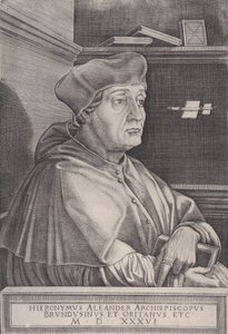 Der Erzbischof von Brindisi, datiert 1536 von Agostino Veneziano