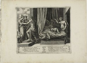 Die zu leichtgläubige Psyche betrachtet Amor