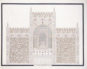 Teil des Taj Mahal, ca. 1815
