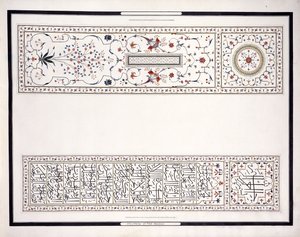 Mosaikproben aus dem Grab des Kaisers, ca. 1815