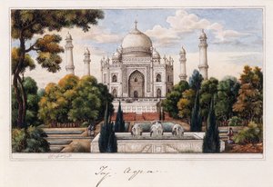 Das Taj Mahal vom Garten, ca. 1840
