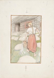 Die schöne Venla von Akseli Gallen-Kallela
