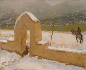 Das Tor in Taos von Akseli Gallen-Kallela