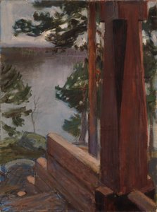 Die Veranda von Kalela von Akseli Gallen-Kallela