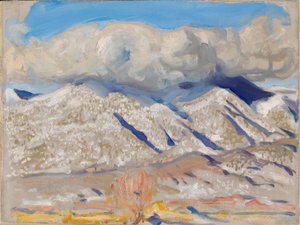 Taos-Berge in Wolken gehüllt von Akseli Valdemar Gallen-Kallela