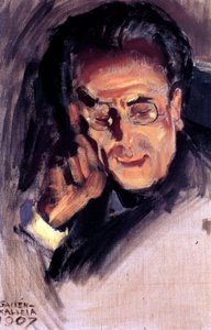 Porträt von Gustav Mahler, 1907 von Akseli Valdemar Gallen Kallela