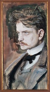 Porträt von Johan Christian Julius Sibelius, bekannt als Jean Sibelius