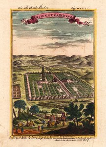 Die alte Stadt Babel, 1719 von Alain Manesson Mallet