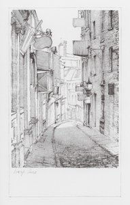 Londoner Gassen: Harp Lane (Litho)