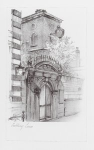 Londoner Gassen: Seething Lane von Alan Stapleton