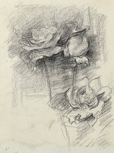 Stillleben mit Rosen in einer Vase, ca. 1890