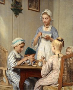 Kinder beim Frühstück, 1879