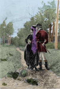 Illustration des Romans „Madame Bovary“ von Gustave Flaubert. Illustration von Albert Fourie von Albert Auguste Fourie
