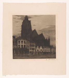 Ansicht der Sint-Walburgakerk in Oudenaarde