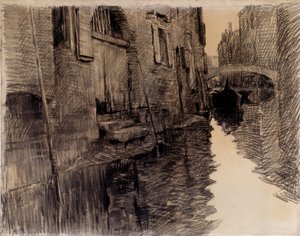 Ponte San Francesco in Venedig von Albert Baertsoen