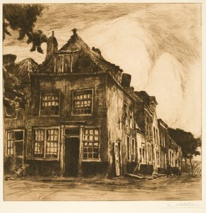 Zeeländische Häuser (Alte Häuser in Middelburg) von Albert Baertsoen