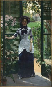 Dans la serre Im Gewächshaus, ca. 1881 von Albert Bartholomé