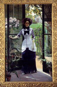 In der Orangerie. Gemälde von Albert Bartholome (1848-1928) 1881 von Albert Bartholomé