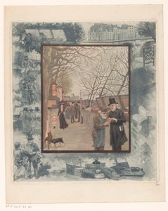Bücherstände an einem Kai in Paris