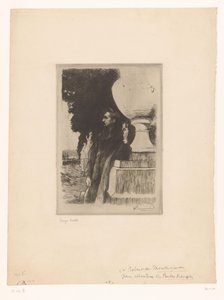 Porträt von Robert de Montesquiou von Albert Besnard (signed by artist)