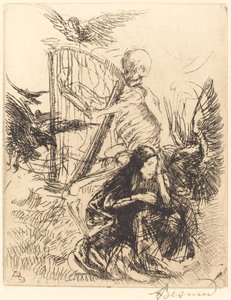 Musikerin von Albert Besnard