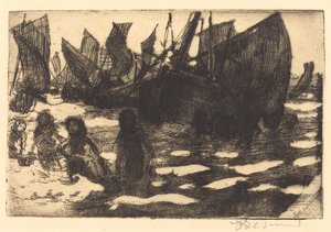 Kleine Fischerboote von Berck