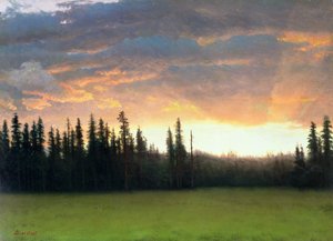 Kalifornischer Sonnenuntergang von Albert Bierstadt