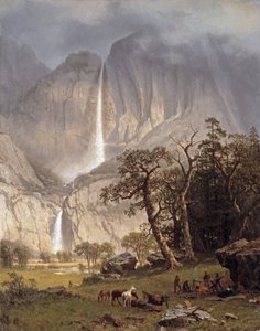 Cho-looke, der Yosemite-Fall, 1864 von Albert Bierstadt