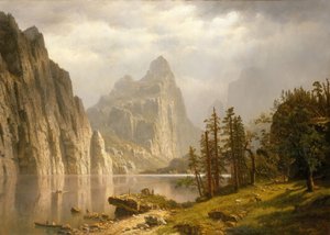 Merced River, Yosemite-Tal von Albert Bierstadt