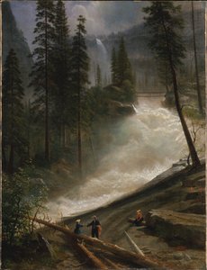 Nevada Falls, Yosemite von Albert Bierstadt