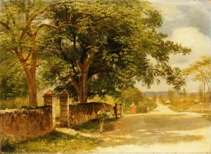 Straße in Nassau, ca. 1878 von Albert Bierstadt