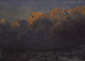 Sonnenaufgang in den Sierras, ca. 1872 von Albert Bierstadt