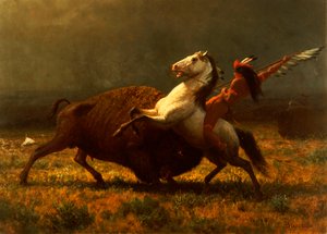 Das letzte Büffel, ca. 1888 von Albert Bierstadt