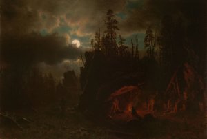 Das Lager der Fallensteller von Albert Bierstadt