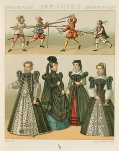 "Le Costume Historique" (Die vollständige Kostümgeschichte) von Auguste Racinet, Band IV
