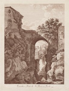 St. Rocco Wasserfall und Brücke in Tivoli (Cascata e Ponte di St. Rocco a Tivoli)